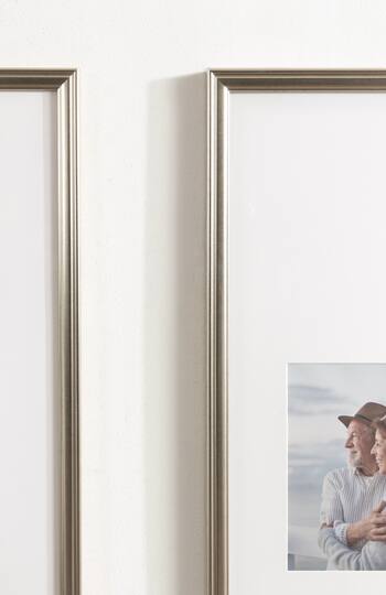 Kate and Laurel Adlynn 14" x 30" Photo Frames 8" x 10" with Mat, 2ct.